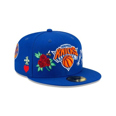 New York Knicks Gorra | New Era NBA Icon 59fifty Fitted Cap Mexico - Azules